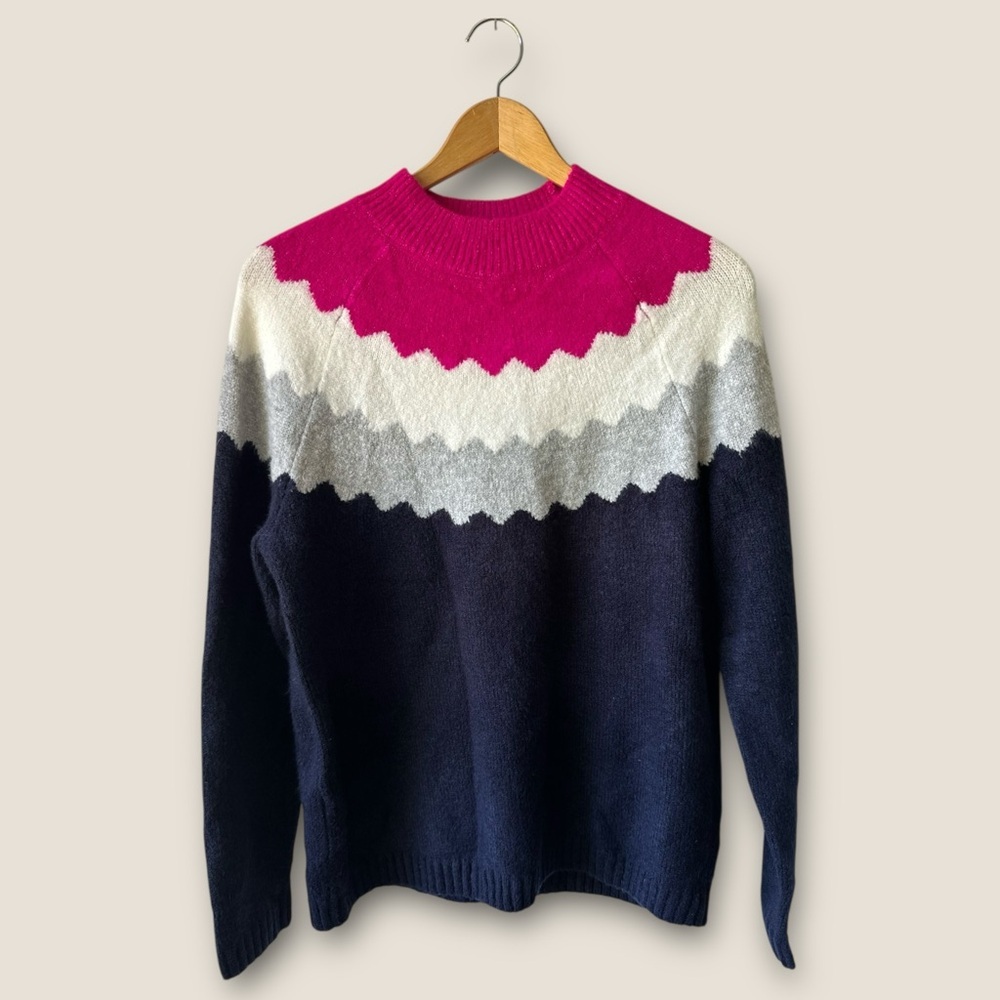 Talbots MOCKNECK SWEATER - SCALLOPED YOKE NWT - Picture 4 of 14